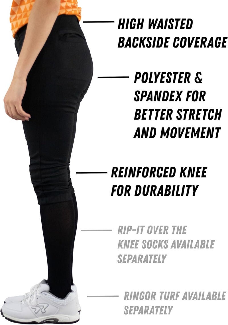RIP-IT Women's Revolution Softball Pants - Straight Cut - Image 2